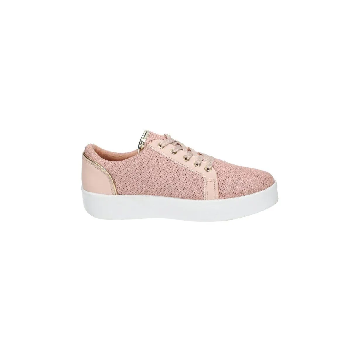 Andrea Knit Low-Top Sneakers Fabric Pink Colour For Women