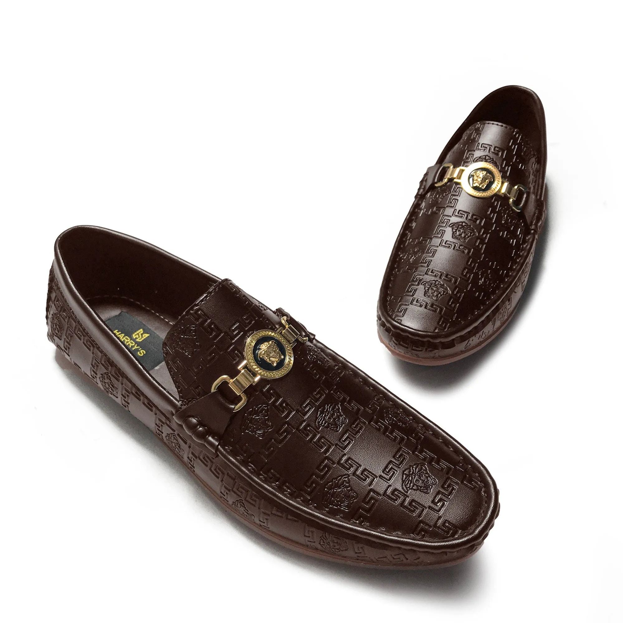 DL - VER-SACE BROWN LOAFERS