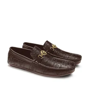 DL - VER-SACE BROWN LOAFERS
