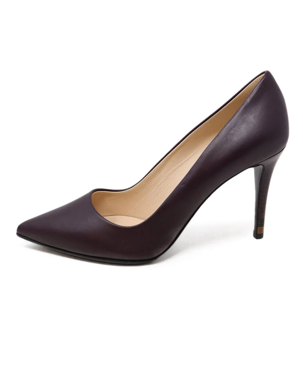 Fendi Purple Leather Heels sz 9