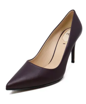 Fendi Purple Leather Heels sz 9