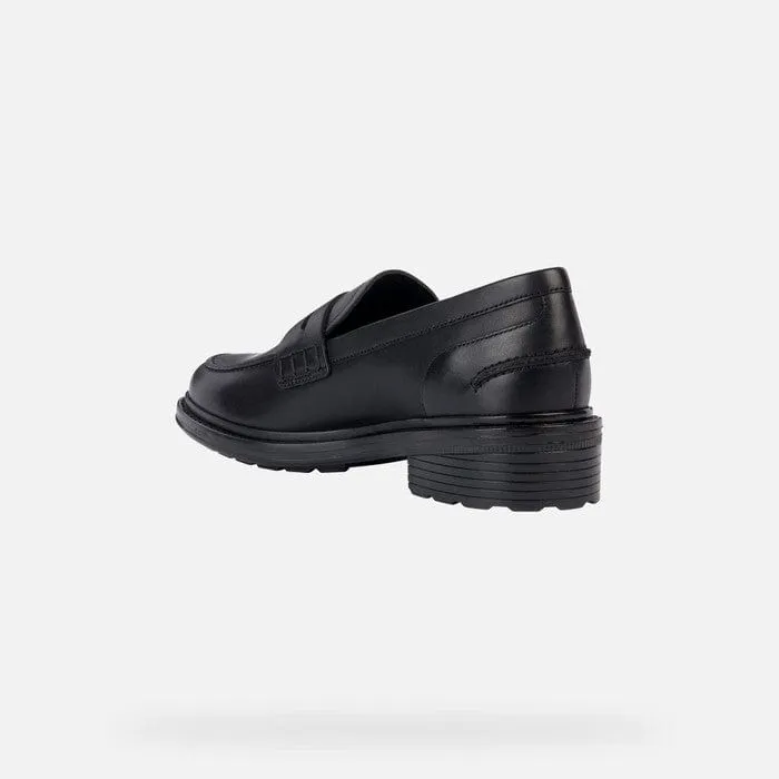 Geox Women's Walk Pleasure Loafers- Black