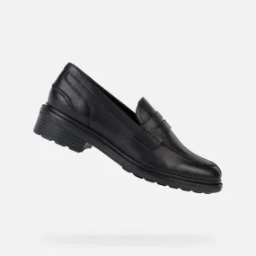 Geox Women's Walk Pleasure Loafers- Black