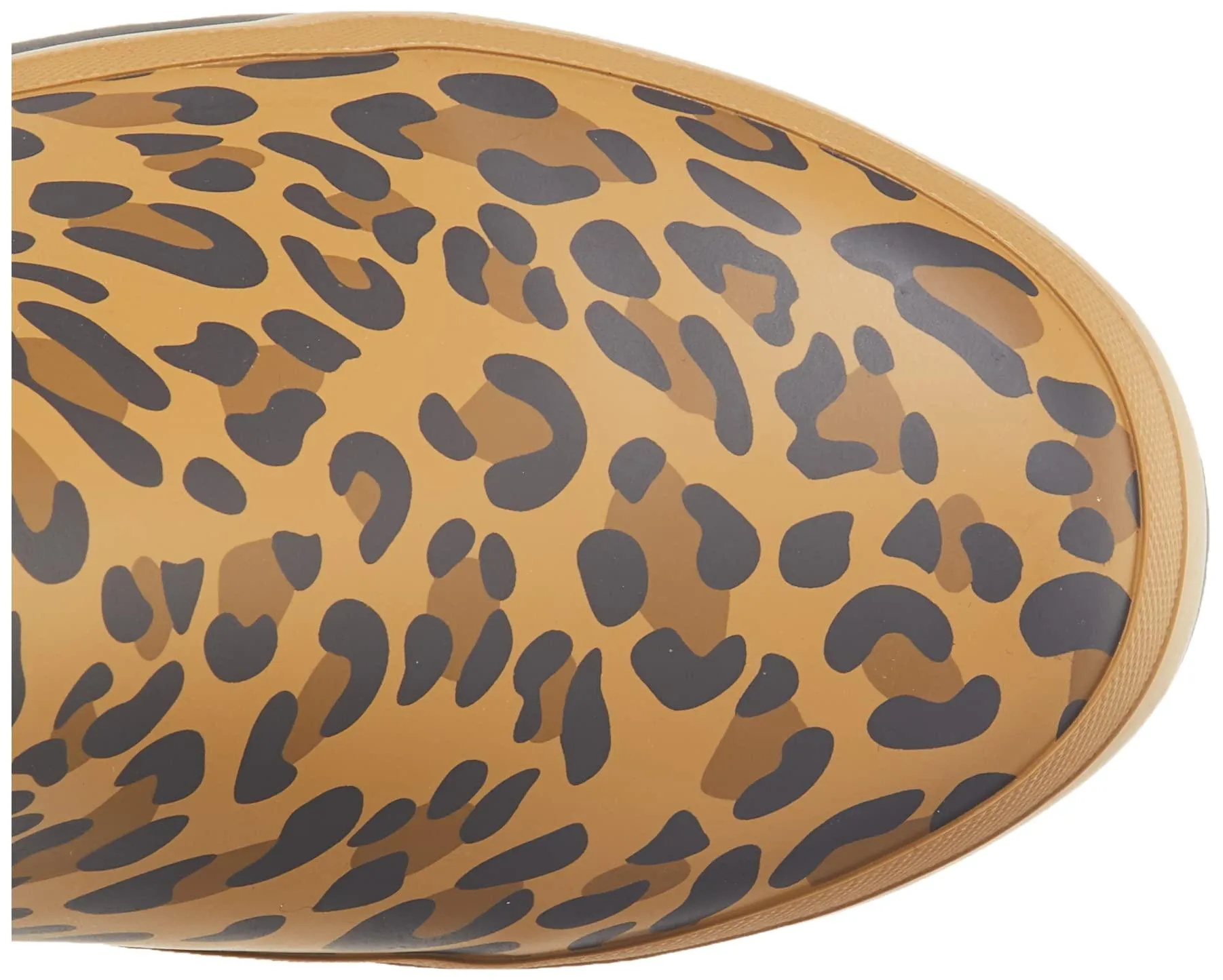 Joules Women's Welly Print Tan Leopard Size 6 Knee High Rain Boot