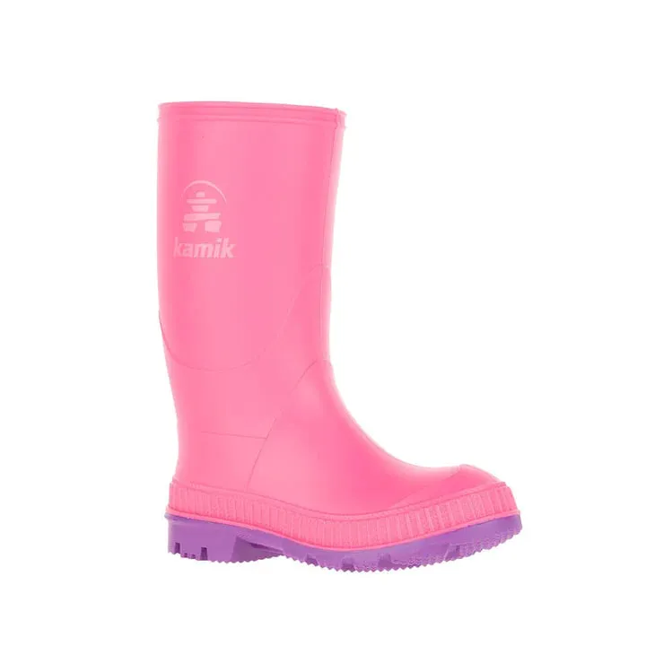 Kamik Stomp | Pink Youth Rain Boots