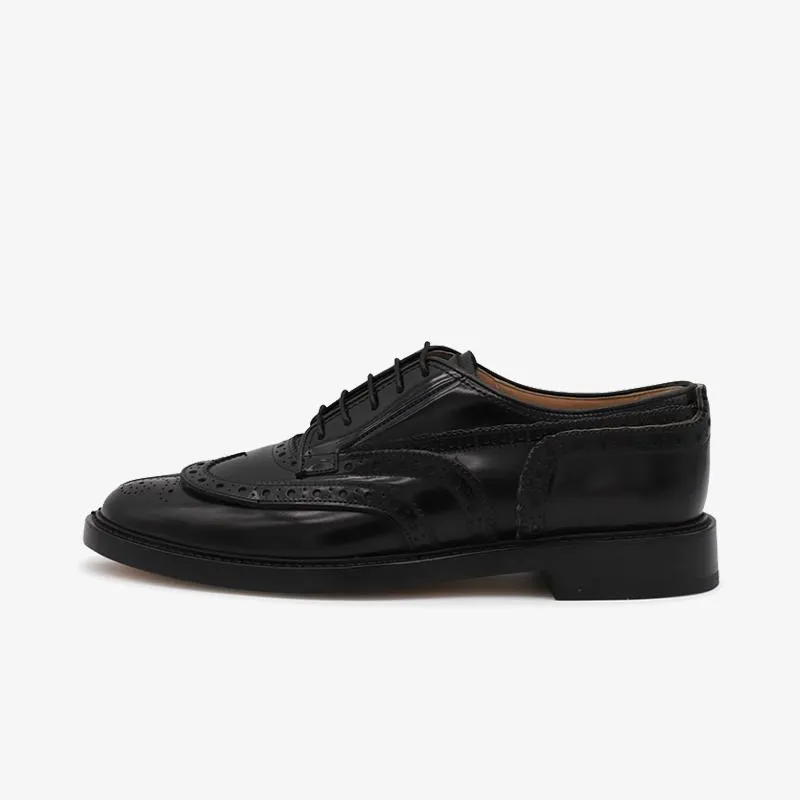 Leather Tabi Laced Low-top Ankle Boots