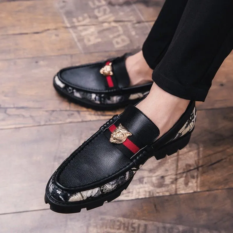 Men's Designer Faux Leather Luxury Loafers