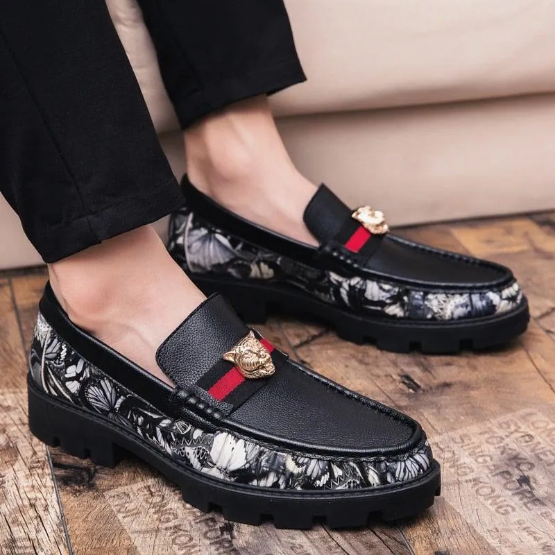 Men's Designer Faux Leather Luxury Loafers