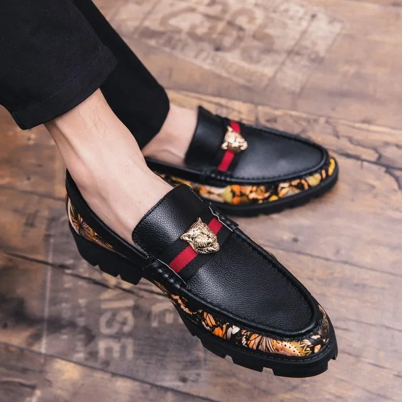 Men's Designer Faux Leather Luxury Loafers