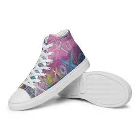 Men’s high top canvas shoes-Gray