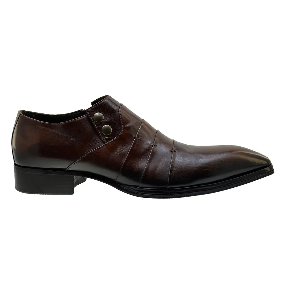 Men's Italian Dress Shoes Jo Ghost 1831 Brown Leather