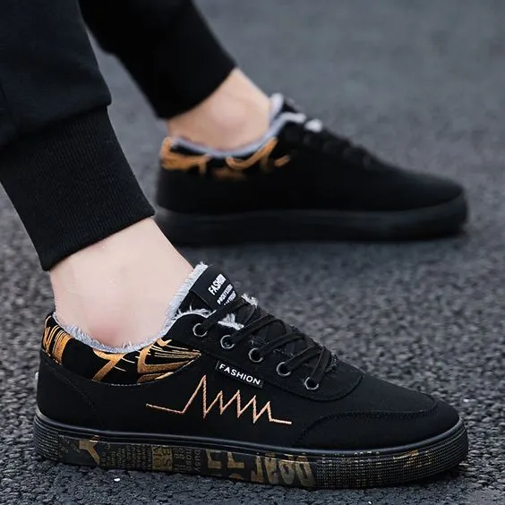 Men's Warm Canvas Shoes