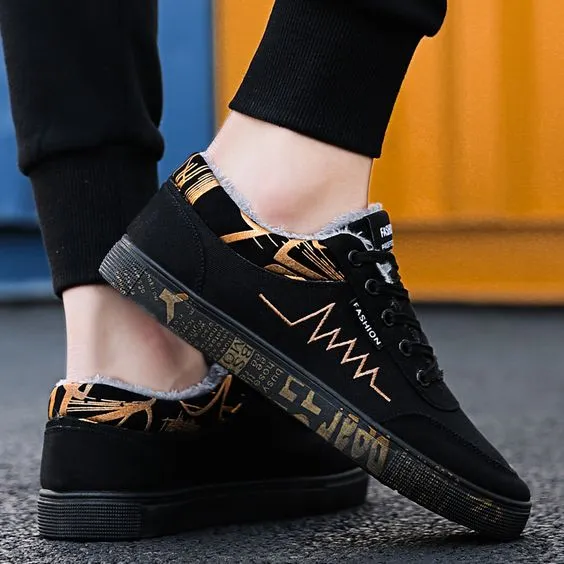Men's Warm Canvas Shoes