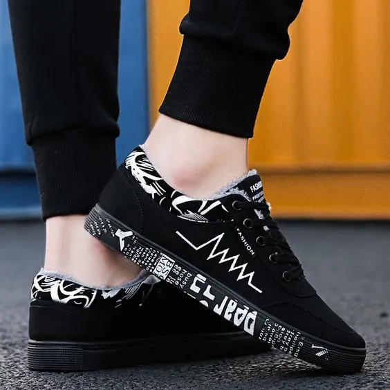 Men's Warm Canvas Shoes