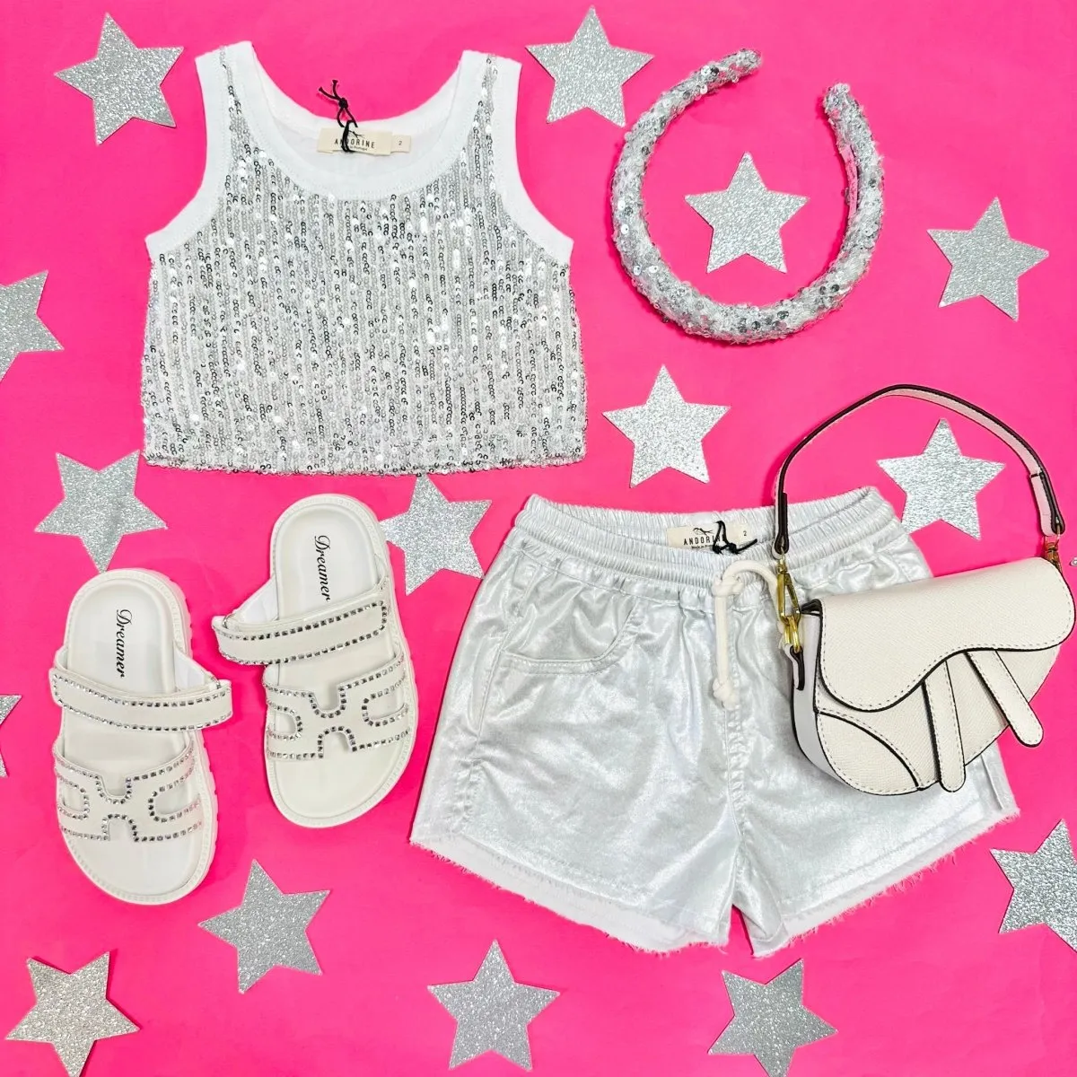 METALLIC SHORTS