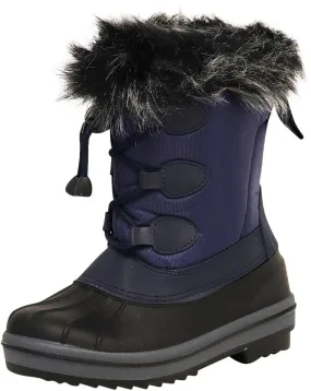 Norty Boys 11-3 Black Fur Ski Boot 50030