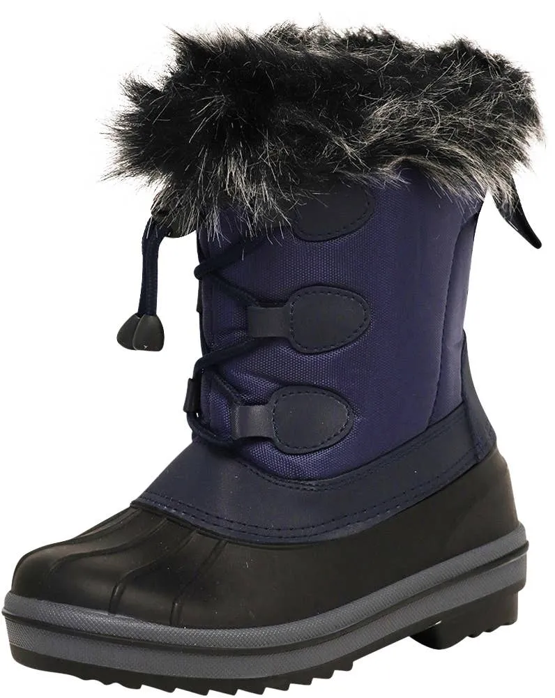 Norty Boys 11-3 Black Fur Ski Boot 50030