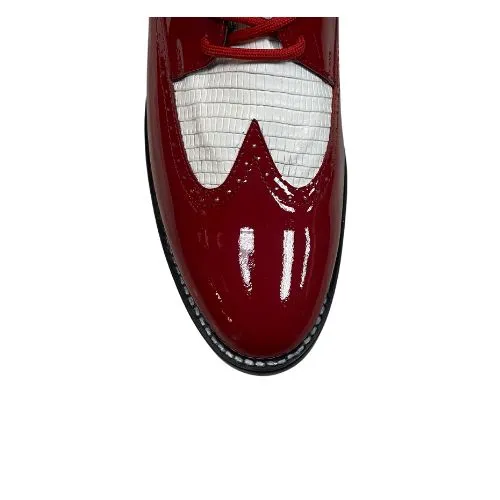 Stacy Baldwin Patent Lizard Red/White 1622313-1
