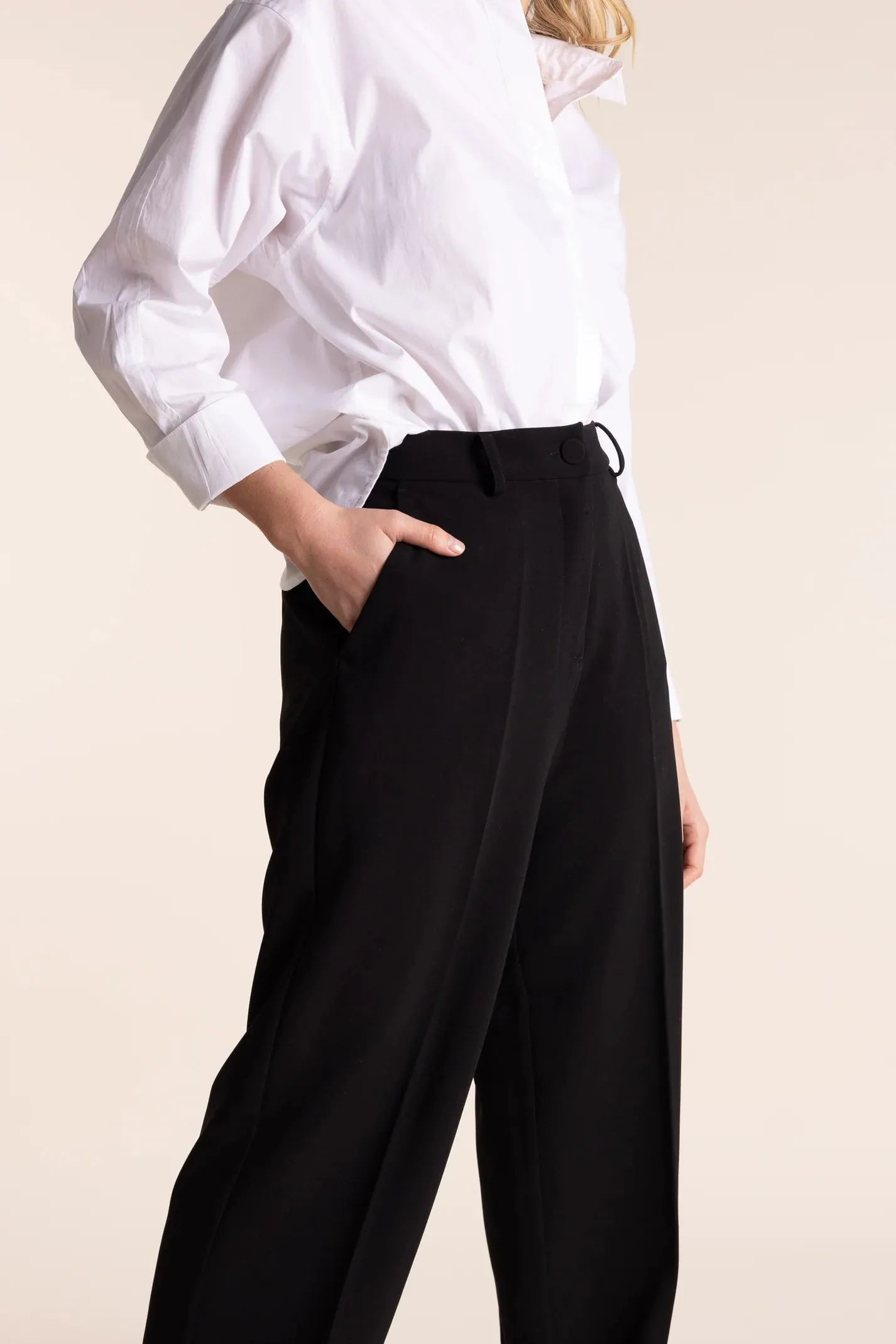 tailored wide leg pant