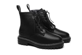 TARRAMARRA® Lana Lace Up High Top Black Boots