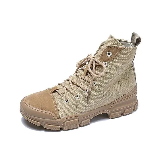 Women's British Street Style High Top Martin Boots