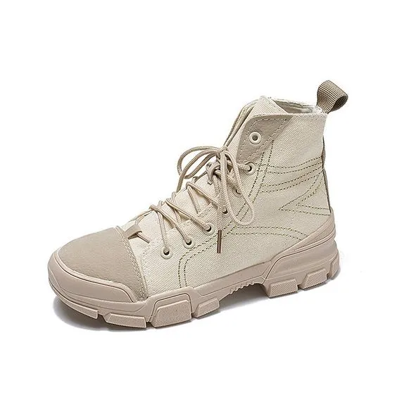 Women's British Street Style High Top Martin Boots